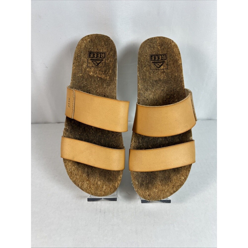 Reef Women's Cushion Vista Hi Platform Sandals In Tan Size 7 Comfort Shoes